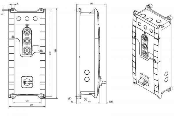 Novoferm Torsteuerung 970 für 230V mit CEE-Stecker