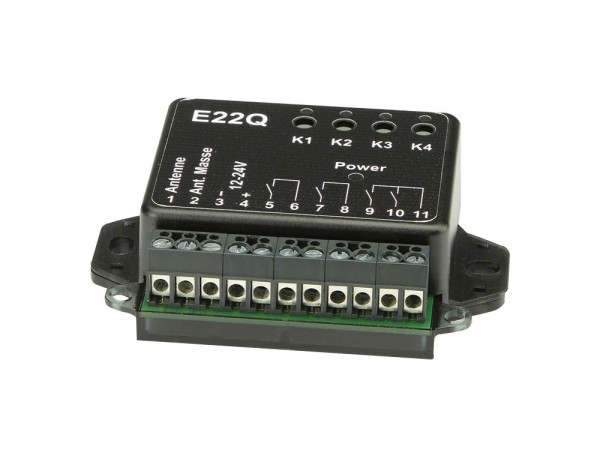 Dickert E22Q-433A400 Mini Funkempfänger, 4 Kanal 433,92