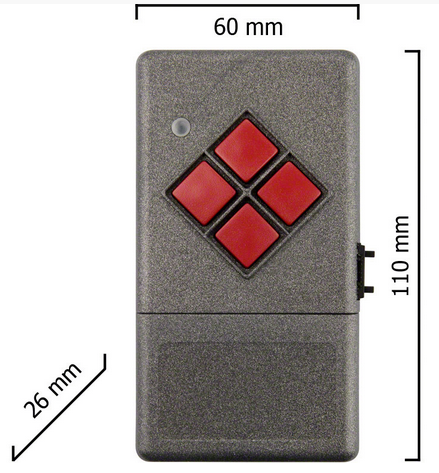 Dickert S20-868A4000 Handsender LinearCode 40 Kanal 868 MHz